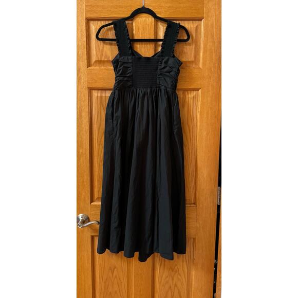 Rails Irisa Black Cotton Poplin Midi Dress - Size Small (New) - Picture 6 of 7